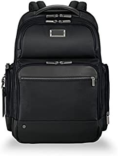 Briggs & Riley @Work Large Laptop Backpack for women and men. Fits up to 17 inch laptop. Business Travel Laptop Backpack with RFID Blocking Pocket, Black