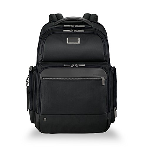 Briggs & Riley @Work Large Laptop Backpack for women and men. Fits up to 17 inch laptop. Business Travel Laptop Backpack with RFID Blocking Pocket, Black