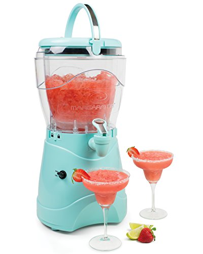 Nostalgia MSB1AQ Margarita & Slush Machine, Makes 1 Gallon of Drinks, Easy-Flow Spout, With Carry Handle, Aqua