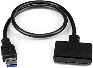 StarTech.com SATA to USB Cable - USB 3.0 to 2.5 SATA III Hard Drive Adapter - External Converter for SSD/HDD Data Transfer (USB3S2SAT3CB)