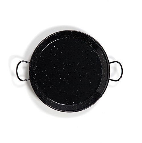 Castevia 18-Inch Enameled Steel Paella Pan, 46cm up to 12 Servings