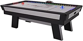 Atomic Top Shelf 7.5 Air Hockey Table with 120V Motor for Maximum Air Flow, High-Speed PVC Playing Surface for Arcade-Style Play and Multicolor LED Lumen-X Technology to Illuminate Play