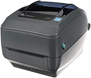 Zebra GX430t Thermal Transfer Desktop Printer Print Width of 4 in USB Serial Parallel and Ethernet Connectivity GX43-102410-000