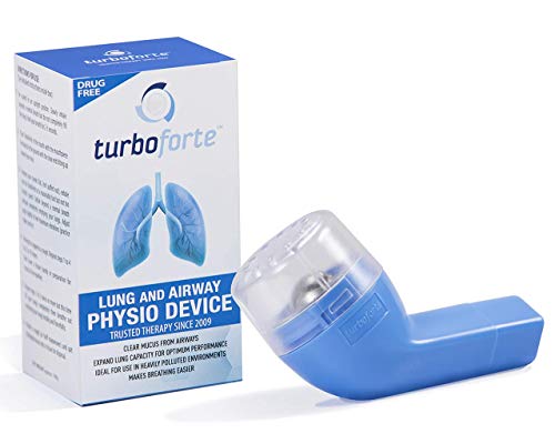 Turboforte - Lung Expansion, Mucus Relief Device - Helps Clear Congestion from Airways, Lungs & Makes Breathing Easier - Easy to Use, No Refills or Batteries Required - Lung Cleanse