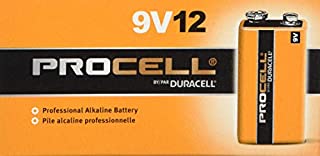 Duracell Procell 9 Volt Batteries,12 Count Pack of 2