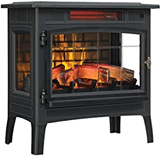 Duraflame 3D Infrared Electric Fireplace Stove with Remote Control - Portable Indoor Space Heater - DFI-5010 (Black)