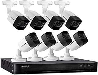 Defender 4k Ultra HD Wired Security Cameras - Night Vision, Mobile Viewing, Motion Detection Cameras for Security - Outdoor Security Cameras for Home - 8 Channels/ 8 Cameras