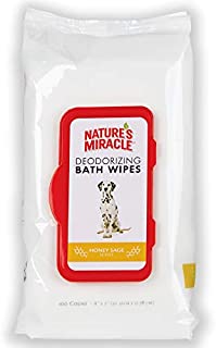 Nature's Miracle NM-7008 Deodorizing Honey Sage Wipes, 100 Count
