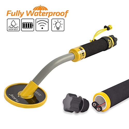 Wedigout Metal Detector 100Feet Underwater Fully Waterproof Pinpointer Handheld Pulse Induction Targeting with Vibration LED