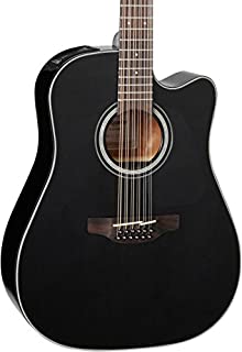 Takamine G Series GD30CE-12 Dreadnought 12-String Acoustic-Electric Guitar Black