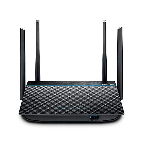 ASUS RT-ACRH13 AC1300 Dual Band WiFi Router with 4 Gigabit LAN Ports, Easy App setup, VPN, Parental Control, MU-MIMO, USB 3.0 port, Gaming, 4K Streaming