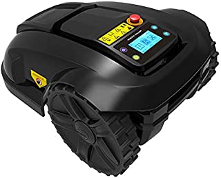 SHPEHP Mowing Robot, Lawn Mower for Gardens/Automatic Cordless mowers up to 1000 m2, Built-in Anti-Theft Password, WiFi Remote Control, Anti-Collision Sensor.-Black