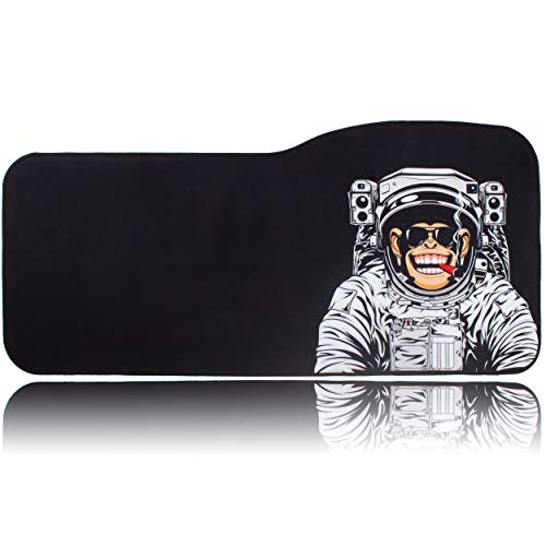 BRILA Extended Mouse pad - Curve Design Gaming Mouse pad - Stitched Edges & Skid Proof Rubber Base - 29