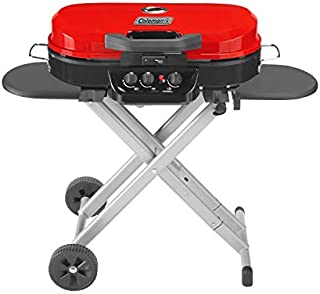 Coleman RoadTrip 285 Portable Stand-Up Propane Grill, Red