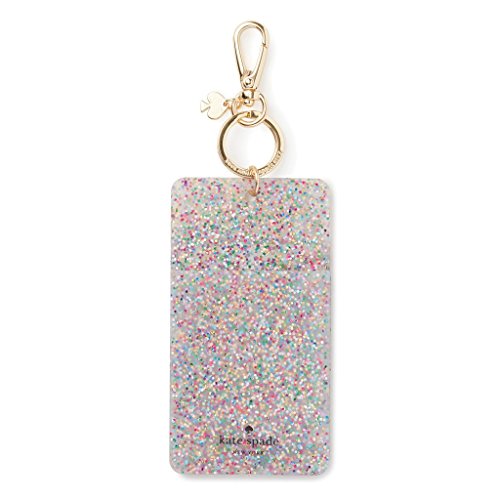 Kate Spade New York Id Badge Clip Key Chain, Multi Glitter