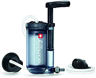 Katadyn Hiker Pro Transparent Water Filter, Lightweight, Compact Design for Personal or Small Group Camping, Backpacking or Emergency Preparedness, one Size (8019857)