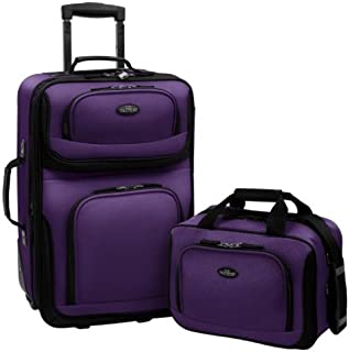 U.S. Traveler Luggage Set 2-Piece, Purple