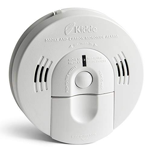 Kidde Smoke and Carbon Monoxide Detector Alarm with Voice Warning | Hardwired w/Battery Backup | Interconnectable | Model # KN-COSM-IBA