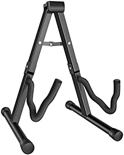 NEUMA Guitar Stand Folding Universal A frame Stand for All Guitars Acoustic Classic Electric Bass Travel Guitar Stand, Black