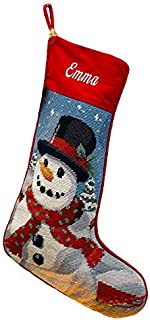 Needlepoint Christmas Stocking: Frosty