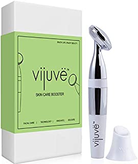 Anti Aging Face Massager by VIJUVE for Wrinkles Removal & Facial Skin Tightening | Boost Effects of Face Cream & Serum | Anti Wrinkle Skin Care & Facial Toning Massage Device