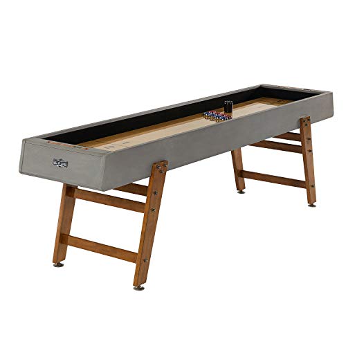 Hall of Games Kinwood 9ft Shuffleboard Table, Grey/Tan