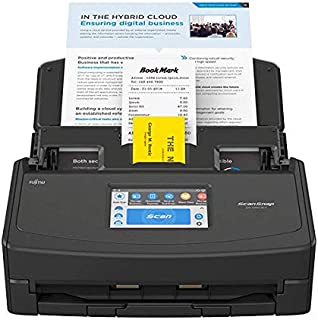 Fujitsu ScanSnap iX1500 Color Duplex Document Scanner with Touch Screen for Mac and PC (Black Model, 2020 Release)