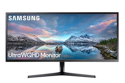 Samsung 34-Inch SJ55W Ultrawide Gaming Monitor (LS34J550WQNXZA)  75Hz Refresh, WQHD Computer Monitor, 3440 x 1440p Resolution, 4ms Response, FreeSync, Split Screen, HDMI, Black