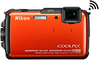 Nikon COOLPIX AW110 Wi-Fi and Waterproof Digital Camera with GPS (Orange) (OLD MODEL)