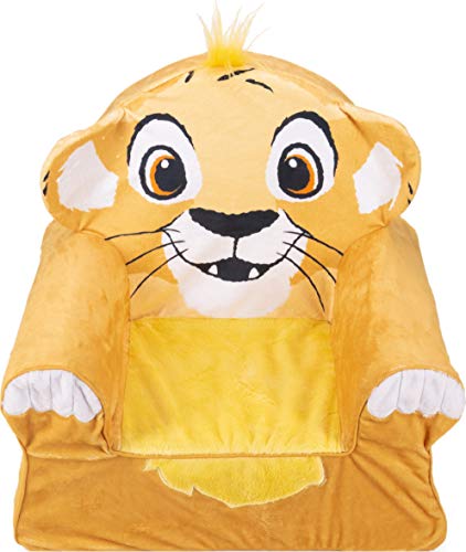 Marshmallow Furniture Foam Toddler Comfy Chair Kid's Furniture for Ages 18 Months and Up, Disney's The Lion King, Multicolor, 1.63-Pound