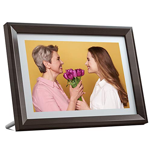 Dragon Touch Digital Picture Frame WiFi 10 inch IPS Touch Screen HD Display, 16GB Storage, Auto-Rotate, Share Photos via App, Email, Cloud - Classic 10