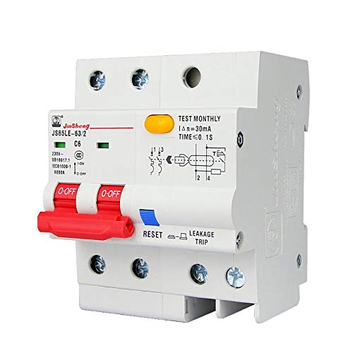 MADEYU Electrical Protection Leakage Circuit Breaker 2P Small air Switch Two-Pole Leakage Overload Protector 6A-63A, 32A