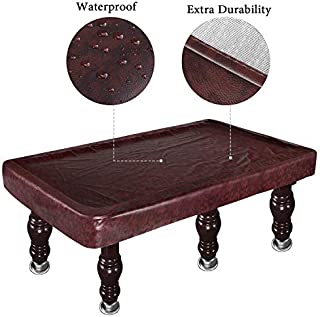 Kohree 9FT Heavy Duty Leatherette Billiard Pool Table Cover, Waterproof & UV Protection(Brown), 9 Foot