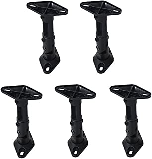 VideoSecu 5 Speaker Wall Ceiling Mount Brackets Black for Home Theater Satellite Speakers 1XZ (Black, 5 Pack)