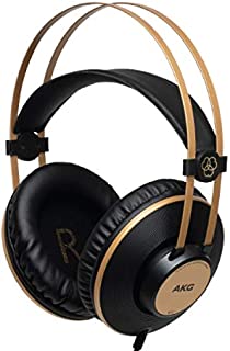 AKG Pro Audio K92 Over-Ear, Closed-Back, Studio Headphones, Matte Black and Gold