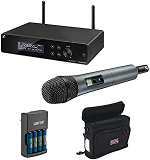 Sennheiser XSW 2-835-A Wireless Handheld Mic System with e835 Capsule, Wireless Mobile Pack & Charger (4x AA Batteries) Bundle