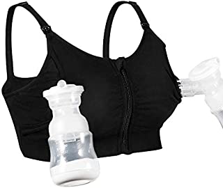 Hands Free Pumping Bra, Momcozy Zipper Breast Pump