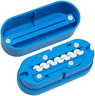 Multiple Pill Splitter. Original Patented Design, with Accurate Pill Alignment, Sturdy Cutting Blade and Blade Guard, for Splitting and Quartering Round or Oblong Pills.US Patent No. 9,827,165.