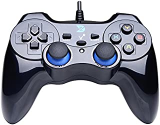 ZD-V+ USB Wired Gaming Controller Gamepad for PC/Laptop Computer(Windows XP/7/8/10) & PS3 & Android & Steam - [Black]