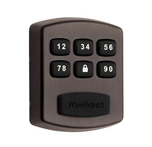 Kwikset 99050-004 Model 905 Value Lock Keyless Entry Electronic Keypad Deadbolt for Garage or Side Door, Venetian Bronze