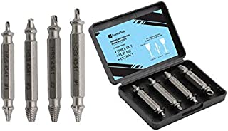 Damaged Screw Extractor Kit and Stripped Screw Extractor Set. Its A HassleFree Broken Bolt Extractor and Screw Remover Set Made From H.S.S 4341 With Hardness 63-65hrc.