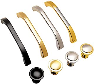 Gold and Silver Cabinet Handles 10 Pack Kitchen Cabinet Pulls 5