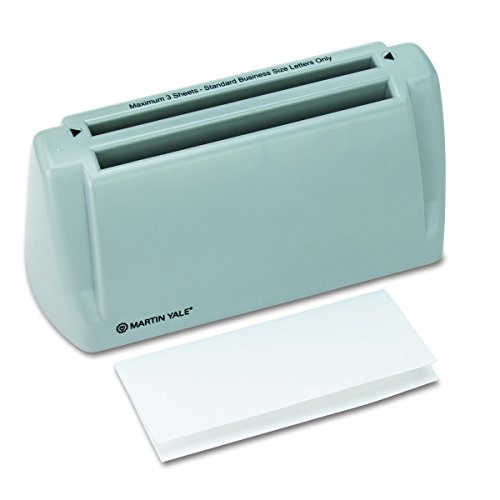 Martin Yale P6200 Automatic Desktop Folder, Folds 1-3 Sheets of 20-24 Pound Bond in Seconds, Folds up To 30 Letters a Minute, Up To 1800 Sheets/hr, for Use with 8 1/2