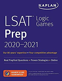 LSAT Logic Games Prep 2020-2021: Real PrepTest Questions + Proven Strategies + Online (Kaplan Test Prep)