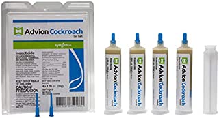 Syngenta 383920 Advion Cockroach Gel Bait 4 X 30 Gram Tubes Roach Control, Brown