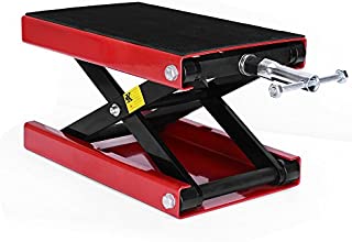 YITAMOTOR Motorcycle Wide Deck Scissor Lift Jack Dilated Center Hoist Stand-1100 LB Capacity