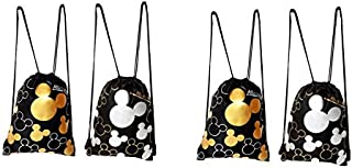 Disney Mickey Mouse Drawstring Backpack 4 Pack