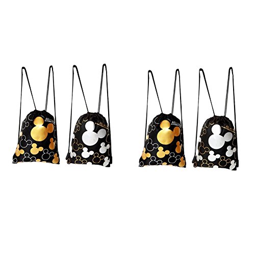 Disney Mickey Mouse Drawstring Backpack 4 Pack