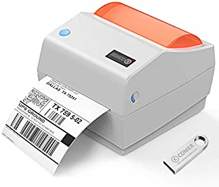Comer Shipping Label Printer 4×6 -Commercial Direct Thermal Printer High Speed Barcode Label Maker Machine Compatible with Windows & Mac for Warehouse Ebay Amazon USPS FedEx DHL