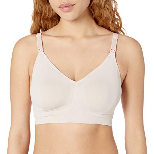 Playtex Women's Maternity Nursing Seamless Wirefree Full Coverage Bra #4956, Sand Shell, Medium